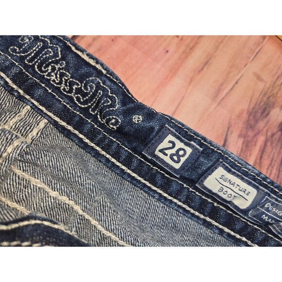 Miss Me Blinged Womens Signature Bootcut Jeans 28  (30 x 33) - Picture 4 of 11